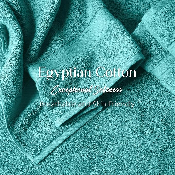 Superior Egyptian Cotton Pile Bath Towel Set of 2, Ultra Soft Luxury Towels - Image 5