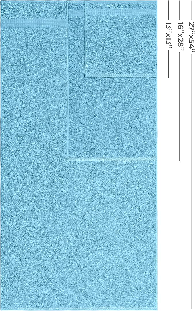 American Veteran Towel, 100% Cotton Turkish 6 Piece Towel Set Luxury Towels Set - Image 4