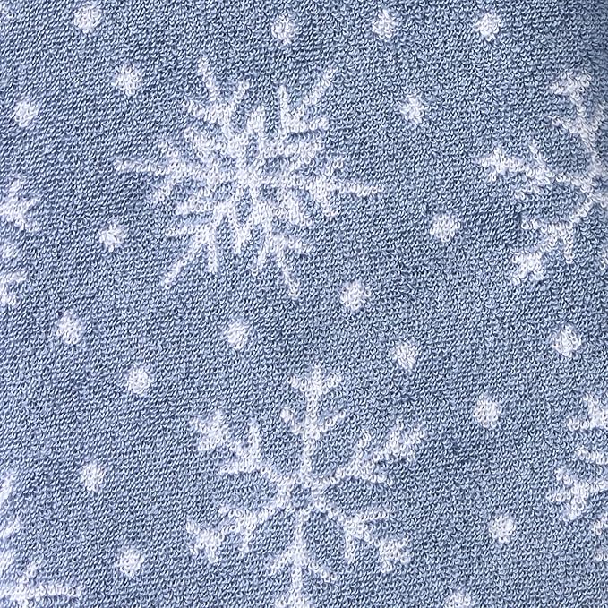 SKL Home Christmas/Winter Scattered Snowflakes 100% Cotton Premium Bath Towel - Image 5