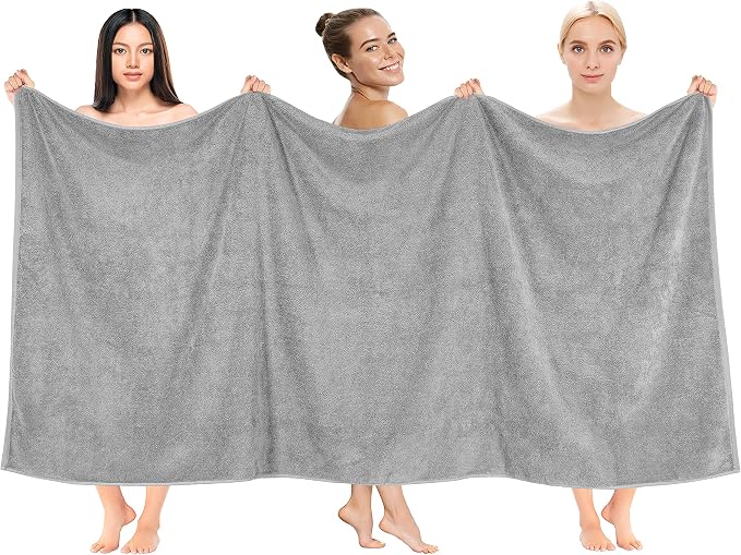 Cotton Paradise 100% Cotton 40x80 Oversized Bath Sheet, Extra Large Turkish by UNITEDHOMETEXTILE